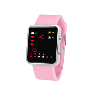 Smart Watch Pink Rubber